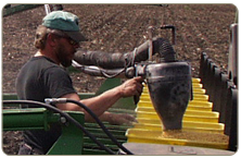 Seed Vac for conveying seed soybeans