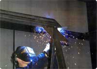 Welding at Christianson Systems, custom manufacturing in MN